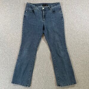 V.S.K. Jeans Jeans Womens 14 Bootcut Blue Rhinestone Embellished Good